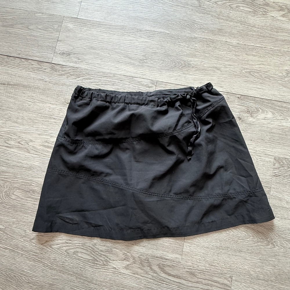 Outdoor Research Black Technical Hiking Mini Skirt Drawstring Waist Womens 10